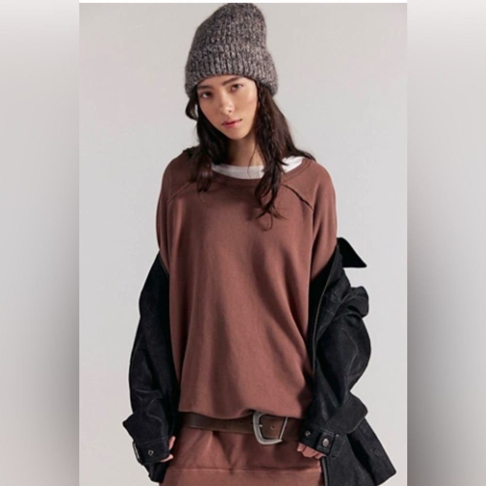 NWOT Free People We the Free Mari Muscle pullover - Picture 2 of 9